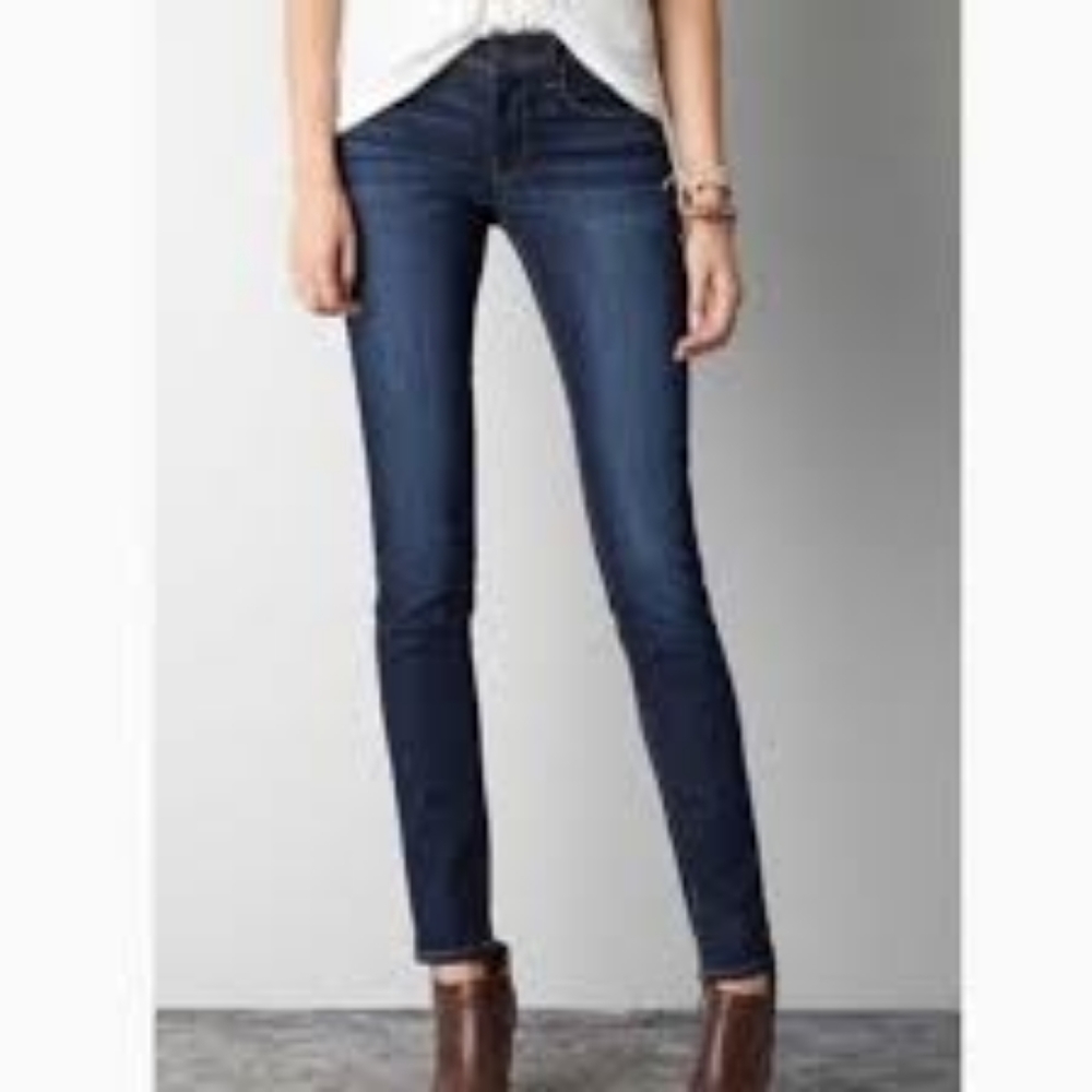 American Eagle Outfitters indigo super stretch skinny jeans